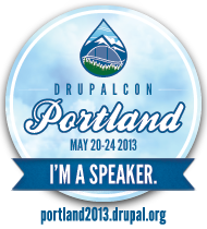 I'm a Speaker at DrupalCon Portland