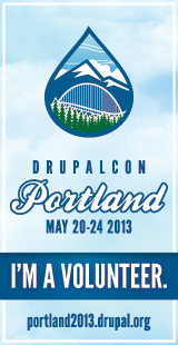 I'm a Volunteer at DrupalCon Portland